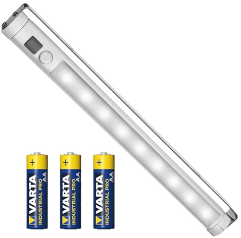Maclean MCE166 Unterbauleuchte Lichtleiste Küchenlampe Schranklampe 9 LED SWD mit PIR 120 Grad Bewegungsmelder 360° Grad rotierbar