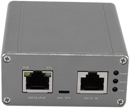 Jeffergarden Injecteur PoE 150 W avec Double Entrée CC pour Antenne de Lecteur Standard Gen 3 Gigabit Ethernet et Prise en Charge 2, 5 Go