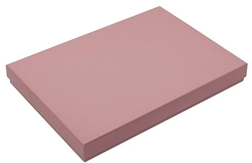 30x DIN A4 - Hochwertige Geschenk- und Aufbewahrungsbox - 30,2 x 21,3 x 2,1 cm - Altrosa - stabiler 650 g/m² Karton