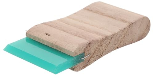 BELLIFFY Raclette de Sérigraphie avec Manche en Bois Lame en Silicone Dureté 75° Dimension 35 X 7 CM Outil Précis pour Impression Textile et Travaux Manuels Accessoire Professionnel