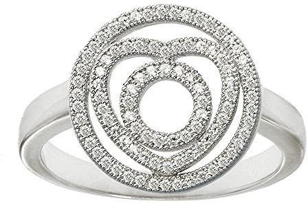 Orphelia Damen-Ring 925 Silber rhodiniert Zirkonia weiß Rundschliff - ZR-7268