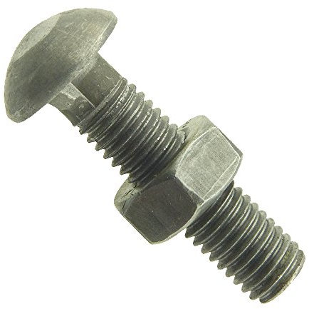 Halbrundschraube mit Nase DIN 607 Mu 4.6 Stahl blank M 12 x 30-100 Stück