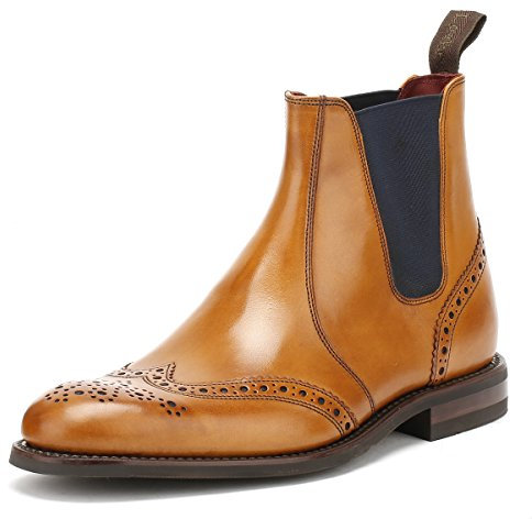 Loake Men's Leather Hoskins Chelsea Boots Tan 8.5