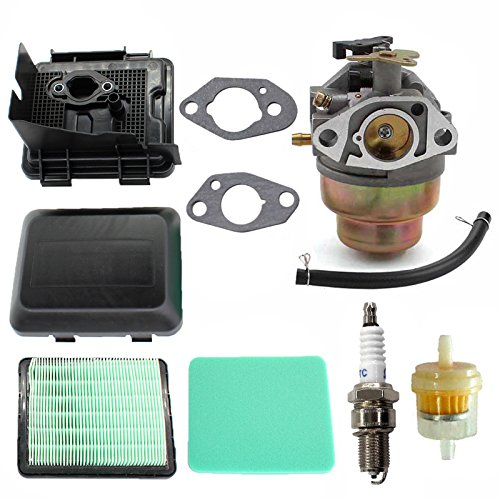 AISEN Carburateur et Filtre à Air Couvrir Base pour GC135 GCV135 GC160 GCV135 GCV160 GCV190 Tondeuse à gazon Remplace 17231-ZM0-000, 17220-ZM0-000