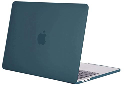 MOSISO Compatible with MacBook Pro 13 inch Case 2025 2024 2023 2022-2016 M2 M1 A2338 A2289 A2251 A2159 A1989 A1706 A1708 with/without Touch Bar, Plastic Hard Shell Case Cover, Deep Teal