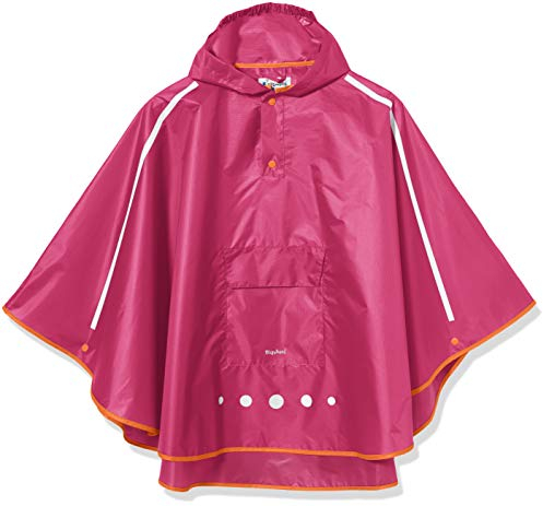 Playshoes Unisex Kinder Regen-poncho Faltbar Regenjacke Regenmantel Regenbekleidung, Beere, XL EU