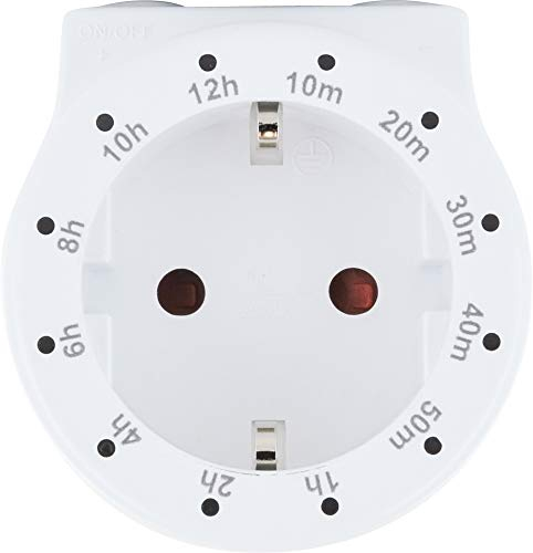 SCHWAIGER Steckdosen Timer Countdown Zwischenstecker Zeitschaltuhr Steckdose Zeitschalter mit LED Anzeige 12 Zeitstufen 230 V Energie sparen automatische Abschaltung digital Schutzkontakt