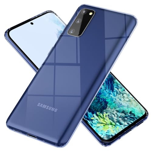 NALIA Clair Housse Compatible avec Samsung Galaxy S20 FE Coque, Transparent Cristal Cover Rigide & Silicone Bumper, Dure Résistant aux Rayures, Slim Plastique Anti-Choc Couverture Mince - Transparent