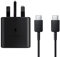 Samsung Galaxy Official 25W Super Fast Charging Travel Adapter With USB-C to C Data Cable & Also includes Braided Type C Cable