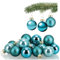 COM-FOUR® 20x Mini-Christbaumkugeln aus Glas - kleine Weihnachtskugeln für die Weihnachtsdekoration - Baumschmuck für den Weihnachtsbaum - Ø 3 cm