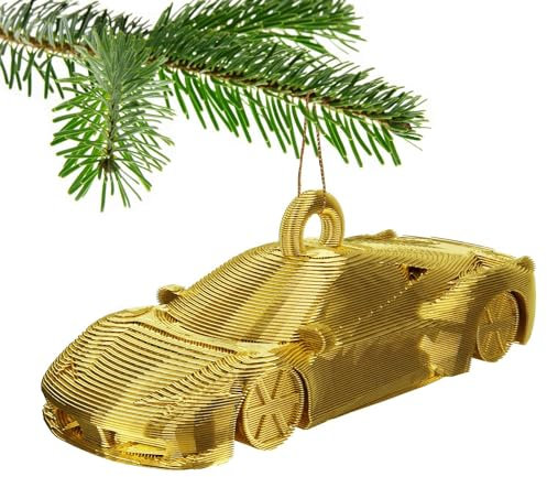 458 Sports Car Christmas Tree Bauble Decoration Ornament For Christmas Xmas Noel (Gold)