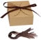 30 Stück Kraftpapier Box, Kraftpapier Geschenkbox, Kraftpapierbox mit Braunes Band, für Geschenkverpackungen, Geburtstagsgeschenke und Festivalgeschenke Verwendet