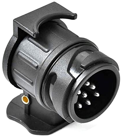 DARKGUARD Adaptador Remolque 13Pines a 7Pines para Caravana Camión, Porta Bicis RV