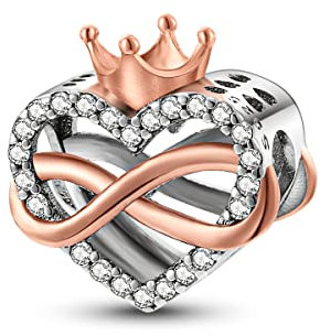 Parmuz 925 Sterling Silber Charm für Armband Halskette für Frauen baumeln Liebe Herz Kleeblatt Paar Reise Charm Perlen Anhänger DIY Schmuck Geschenk