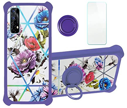 Aroepurt Cover per Realme 7 PRO Custodia Comaptibile con Realme 7 PRO Case Custodia Cover Supporto Premium in PU BF476 Blue