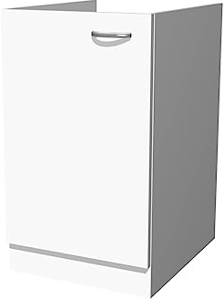 Flex-Well Smart Möbel Spülenunterschrank ohne Arbeitsplatte - 50 cm breit - Weiß - Witus