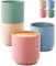 Cosumy Espressotassen Set Bunt - 8er Set Pastellfarben aus Keramik - Minimalistisch & Stapelbares Design - Hitzebeständig - Dickwandig - Spülmaschinenfest - 80 ml