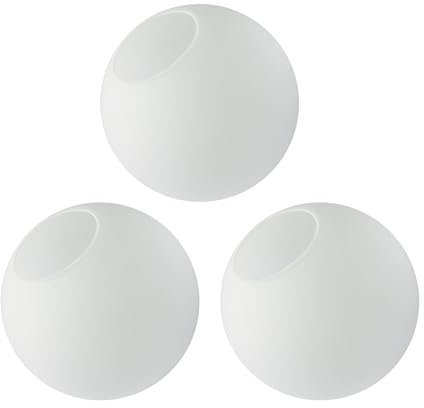 KoKo&Yukina Opal-Glaskugeln für Leuchten, 15,2 cm, 3 Stück