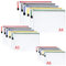 Vicloon Dokumententasche A4+A5+A6, 15pcs Mesh Plastic Zip Bag, Wasserdichte Document Case, Reißverschlusstasche Zip Beutel Tasche Wallet Taschen Kunststoff Mesh Dokumentenmappen