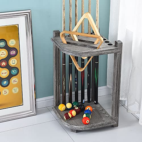 ArtRay Pool-Queue-Rack, Eck-Pool-Queue-Organizer/Ständer, 10-Loch-Billard-Pool-Stick-Halter, für Zuhause, Club, Schule, Billardzimmer, Bar, Fitnessstudio