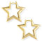 ALEXCRAFT Star Earrings Gold 27mm Earrings For Women Gold Plated Earrings
