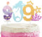 Mermaid 9th Birthday Cake Topper with Number Candle and Sparkling Candles - Cake Decorations for Girls and Boys