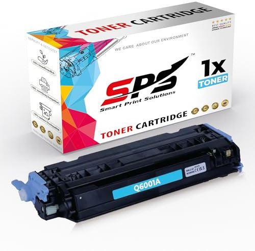 SPS Drucker Toner Kompatibel für HP Color Laserjet cm 1017 MFP - Q6001A / 124A | Cyan | 2.000 Seiten
