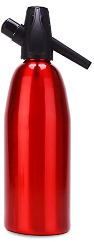 DMETE Handbuch 1l Soda Siphon CO2 Spender Wasser Blasengenerator Cool Drink Cocktail Soda Maschine Aluminiumbar DIY Soda -Schöpfer Küchengeräte(C)