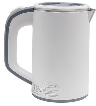 800ML Reisewasserkocher Small Kettle wasserkocher 600 Watt Edelstahl Wasserkocher Klein Severin 5 Minuten Schnell Kochen Reisewasserkocher Mini Green White (weiß)