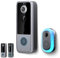 GuardianBell Pro – Smart WiFi Doorbell & Security Cam in One, Live View and Two-Way Audio, Motion Alerts, Local Recordings and Auto Snapshots (M21)