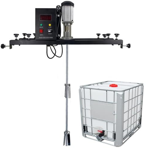 Agitador IBC de grado industrial, mezclador eléctrico de tanque de 980 W con soporte - Agitación eficiente de pintura y disolución de tinta - Equipo comercial de mezcla de pintura de 1 tonelada
