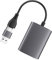 SMASOLO Type C USB Hub Adapter Dual Converter for Laptop and Computer High Speed USB Port Adapter for Dual Monitor Setup Deep Grey