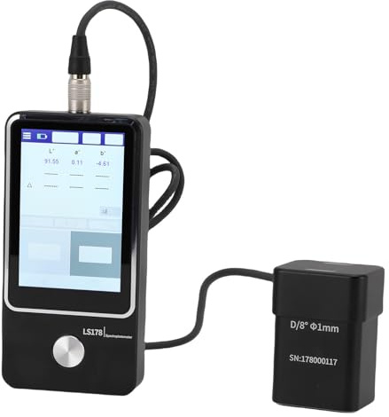 FTVOGUE Lecteur de Couleur Portable, Colorimètre Numérique pour Peinture avec écran Tactile de 3,5 Pouces, Ouverture de Mesure de 1 Mm pour Une Correspondance et Une Analyse Professionnelles des