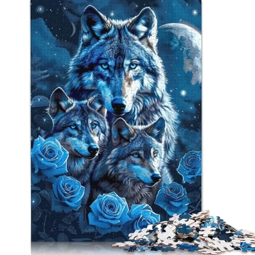 1000 Piece Jigsaw Puzzles for Adults Animal Wolves Jigsaw Puzzles for Adults Challenge Toy 1000 Pieces Puzzles for Adults 1000pcs (75x50cm)