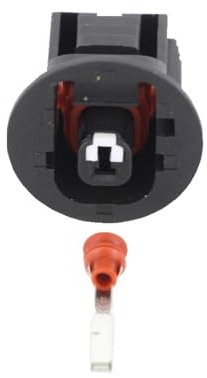 XIOKLM 1-poliger Öldruckschalter-Stecker, schwarzer Kunststoff-Dichtungstyp, Auto-Stecker mit Anschluss, DJ7013Y-2.2-21 1P(10 Sets)