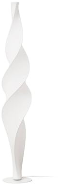 Lucande LED Stehlampe Novelle dimmbar (Design, Modern) in Weiß (1 flammig) - Stehleuchte Floor Lamp Standleuchte Wohnzimmerlampe Wohnzimmerleuchte