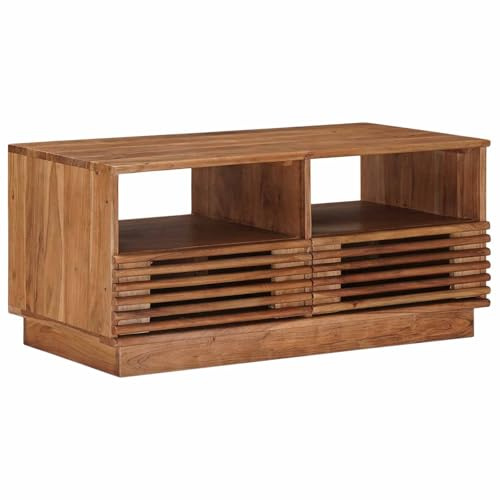 vidaXL Handgefertigter Kaffeetisch Natur 85 x 45,5 x 40 cm, Stylischer rechteckiger Couchtisch, handgefertigtes Möbel, einzigartiges Design für Dein modernes Wohnzimmer