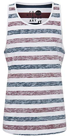 !Solid Mende Herren Tank Top Mit Rundhalsausschnitt Regular Fit, Größe:L, Farbe:Wine Red (0985)