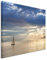 Eau Zone GmbH Kunstdruck auf Leinwand 120x80cm Landschaftsfotografie – Kleines Segelboot am Leman See Schweiz