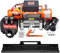 WINCHMAX 13,500lb (6,123kg) Original Orange 12v Electric Winch. 26m x 9.5mm Steel Rope. 3/8 inch Hook, Flat Bed Mounting Plate.