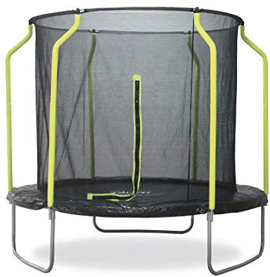 Plum Trampolin Wave 240 cm mit Freigehege Unisex Kinder, schwarz und gelb