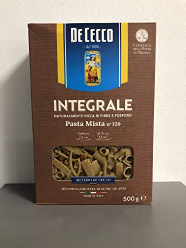 Pasta De Cecco Pasta mista integrali n. 120 Vollkorn italienisch Nudeln 500 g