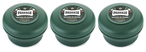 3er Grün Rasierseife Proraso im Rundtopf Shaving Soap je 150 ml = 450 ml