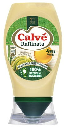 Calvé Maionese Raffinata in Confezione Top Down da 225 ml, con Olio Extravergine di Oliva