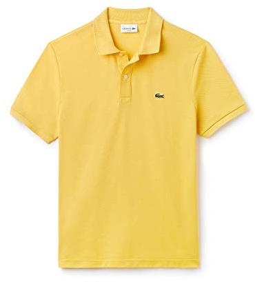 Lacoste Classic Cotton Polo Shirt Short Sleeve Yellow Boys Top PJ2909 QPN
