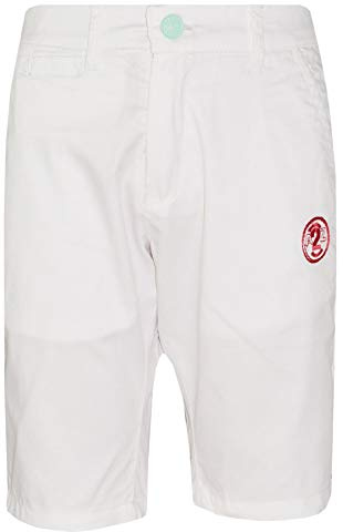 A2Z 4 Kids Boys Shorts Sportswear Summer Contrast Trim - Boys Cotton Shorts White 5-6