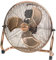 Bestron Bodenventilator im Retro-Stil, Windmaschine mit 3 Geschwindigkeitsstufen & stufenlos neigbarem Ventilatorkopf, Höhe: 47 cm, Ø 45 cm, 100 W, Farbe: Kupfer