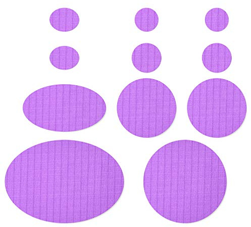 Down Jacket First Aid Repair Patch Kit Self Adhesive 14 Colors (Light Purple)