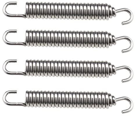YINETTECH 4X Ressorts d'échappement Moto en Acier Inoxydable 50mm pour Tuyau d'expansion Silencieux collecteur Chambre
