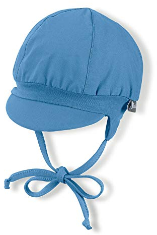 Sterntaler Ballonmütze für Jungen mit Bindebändern und Ohrenklappen, Alter: 3-4 Monate, Größe: 39, Samtblau